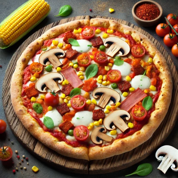 Pizza Vegan Happiness