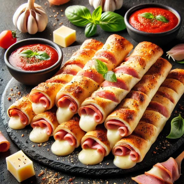 Pizza štangle šunkové